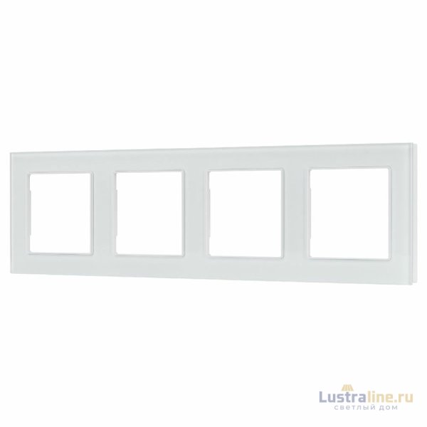 Рамка четырехместная Arlight FRM-GLARE-GS-4-WH 043802