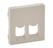 Лицевая панель Legrand Valena Life розетки телефонной RJ-11/Ethernet RJ-45 слоновая кость 755421