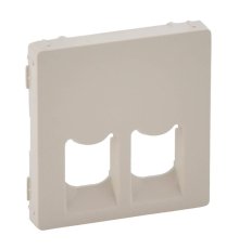 Лицевая панель Legrand Valena Life розетки телефонной RJ-11/Ethernet RJ-45 слоновая кость 755421
