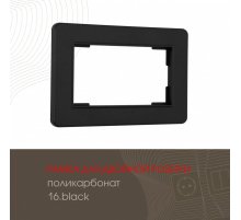 Рамка для двойной розетки Arte Milano 502.16-double.black