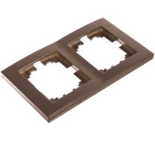 Рамка 2-местная вертикальная Lezard Rain 703-3131-152 Рамка 2-местная вертикальная Lezard Rain 703-3131-152