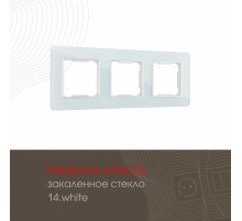 Рамка трехместная Arte Milano 503.14-3.white