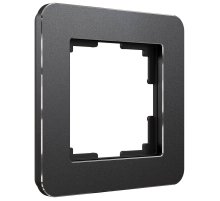 Рамка на 1 пост Werkel Platinum черный алюминий 4690389184420 W0012608