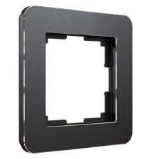 Рамка на 1 пост Werkel Platinum черный алюминий 4690389184420 W0012608