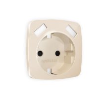 Лицевая панель для розетки с/з со шторками 2USB A+A Ambrella Volt Omega OP3090