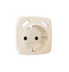 Лицевая панель для розетки с/з со шторками 2USB A+A Ambrella Volt Omega OP3090