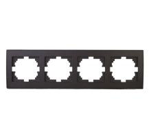 Рамка 4-местная горизонтальная Lezard Rain 703-4141-149 Рамка 4-местная горизонтальная Lezard Rain 703-4141-149