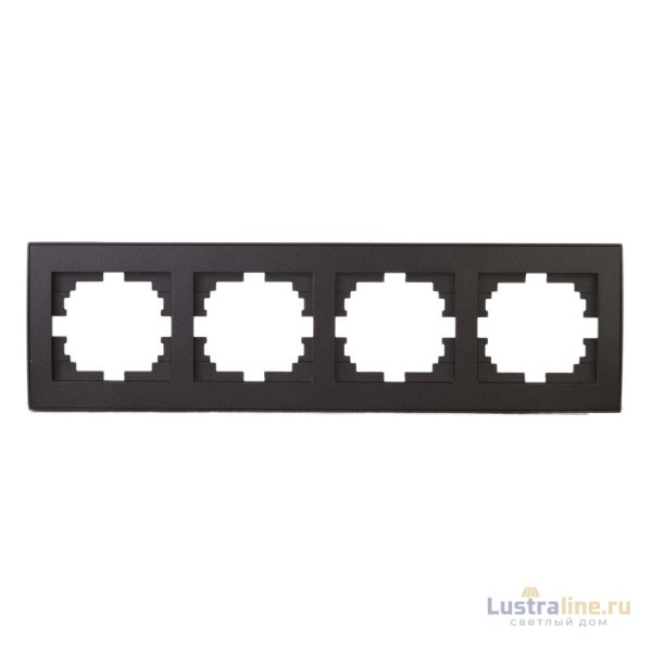 Рамка 4-местная горизонтальная Lezard Rain 703-4141-149