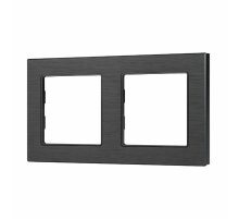 Рамка двухместная Arlight FRM-PRESTO-ALS-2-BK 043855