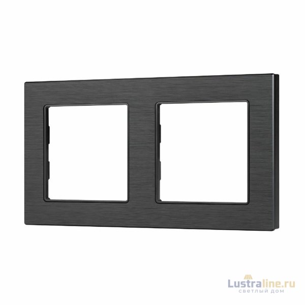 Рамка двухместная Arlight FRM-PRESTO-ALS-2-BK 043855