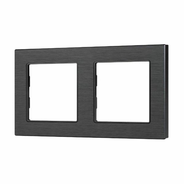 Рамка двухместная Arlight FRM-PRESTO-ALS-2-BK 043855