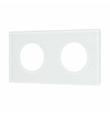 Рамка стеклянная на 2 поста Arlight FRM-GLARE-GC-2-WH 043835