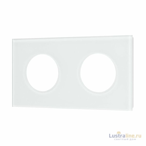 Рамка стеклянная на 2 поста Arlight FRM-GLARE-GC-2-WH 043835