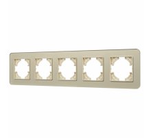 Рамка на 5 постов стеклянная Arlight FRM-OMALI-SFGS-5-GD 049723