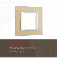Рамка одноместная Arte Milano 503.02-1.shampan