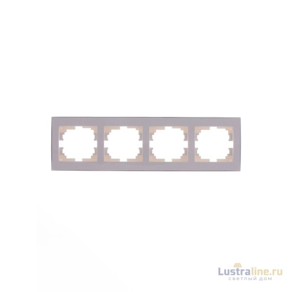Рамка 4-местная горизонтальная Lezard Rain 703-0225-149