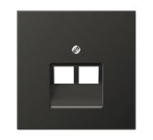 Накладка для комп. розетки 2хRJ45 Jung AL2969-2UAAN