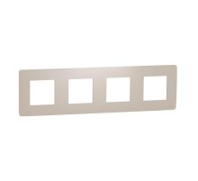 Рамка 4-постовая Schneider Electric Unica New NU200844