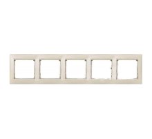 Рамка 5-постовая Legrand Valena жемчужная 770475