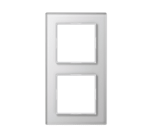 Рамка двухместная Jung AC582GLWW