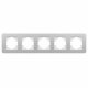 Рамка на 5 постов алюминиевая Arlight FRM-AKIRY-SFAL-5-SR 049746