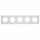 Рамка на 5 постов пластиковая Arlight FRM-PERIO-PL-5-WH 049762