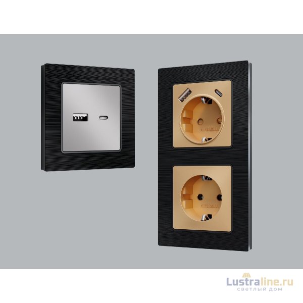 Рамка двухместная Ambrella Volt Platos AF550502