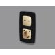Лицевая панель для розетки с/з со шторками 2USB A+C Ambrella Volt Omega OP6100