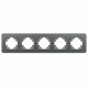 Рамка на 5 постов стеклянная Arlight FRM-OMALI-GS-5-GR 049706