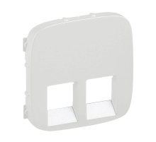 Лицевая панель Legrand Valena Allure розетки телефонной RJ-11/Ethernet RJ-45 жемчуг 755429