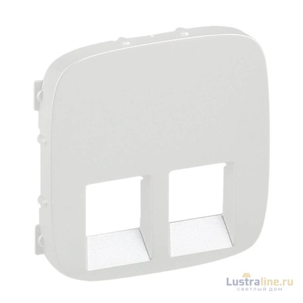 Лицевая панель Legrand Valena Allure розетки телефонной RJ-11/Ethernet RJ-45 жемчуг 755429