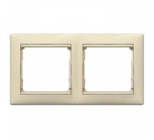 Рамка 2-постовая Legrand Valena слоновая кость 774352