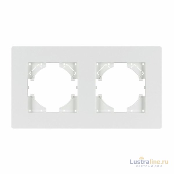 Рамка на 2 поста пластиковая Arlight FRM-PERIO-PL-2-WH 049750