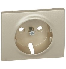 Лицевая панель Legrand Galea Life розетки 2К+З титановая 771420