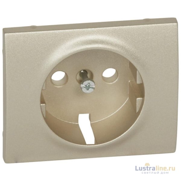 Лицевая панель Legrand Galea Life розетки 2К+З титановая 771420