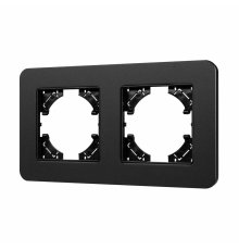 Рамка на 2 поста алюминиевая Arlight FRM-AKIRY-SFAL-2-BK 049738