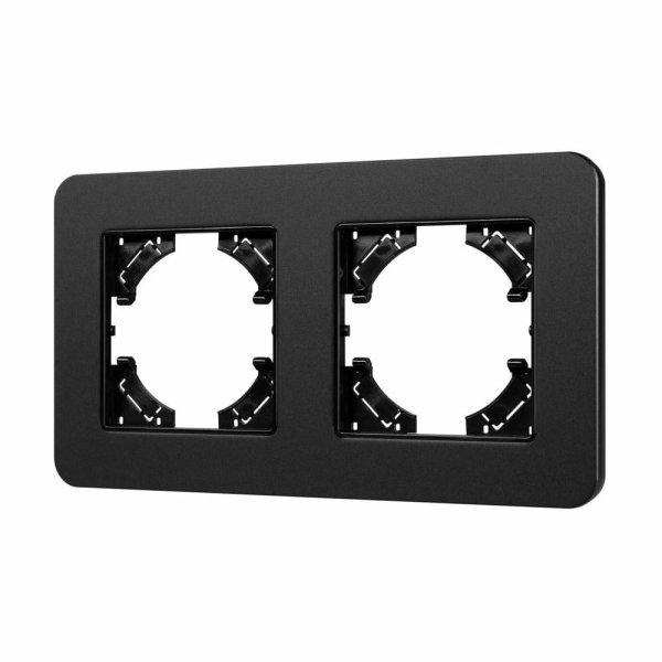 Рамка на 2 поста алюминиевая Arlight FRM-AKIRY-SFAL-2-BK 049738