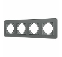 Рамка на 4 поста стеклянная Arlight FRM-OMALI-GS-4-GR 049702