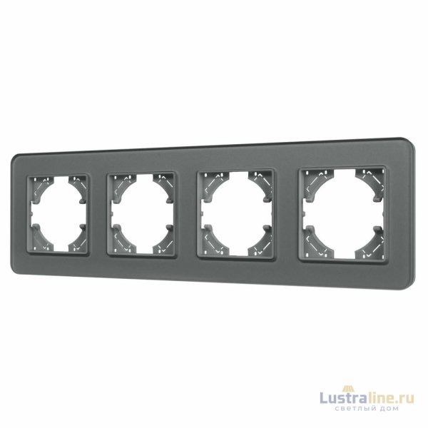 Рамка на 4 поста стеклянная Arlight FRM-OMALI-GS-4-GR 049702
