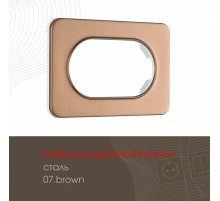 Рамка для двойной розетки Arte Milano 502.07-double.brown