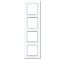 Рамка четырехместная Jung AC584GLWW Рамка четырехместная Jung AC584GLWW