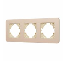 Рамка на 3 поста алюминиевая Arlight FRM-AKIRY-SFAL-3-GD 049742