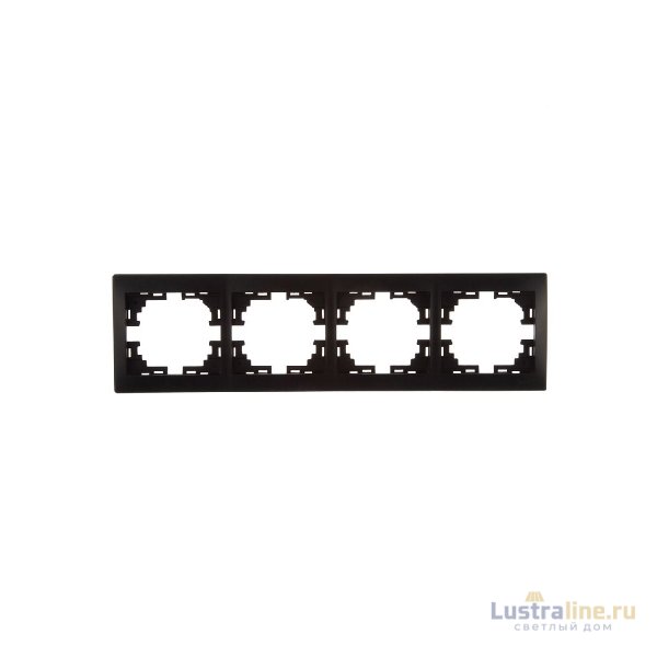 Рамка 4-местная горизонтальная Lezard Mira 701-4200-149
