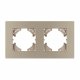 Рамка на 2 поста пластиковая Arlight FRM-PERIO-PL-2-GD 049753