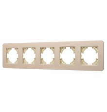 Рамка на 5 постов алюминиевая Arlight FRM-AKIRY-SFAL-5-GD 049748