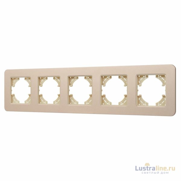 Рамка на 5 постов алюминиевая Arlight FRM-AKIRY-SFAL-5-GD 049748