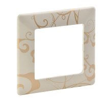 Рамка 1-постовая Legrand Valena Life Ампир бежевый 754111