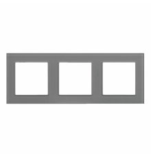 Рамка на 3 поста Arlight FRM-GLARE-GS-3-GR 043801