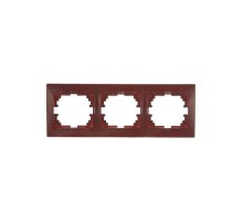 Рамка 3-местная горизонтальная Lezard Mira 701-0601-148