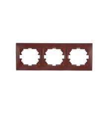 Рамка 3-местная горизонтальная Lezard Mira 701-0601-148